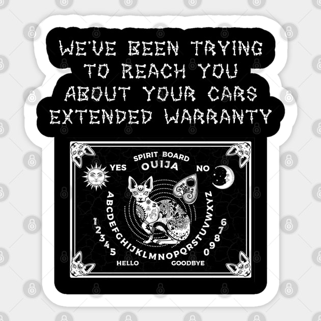 Extended Car Warranty Sticker by Grave Digs